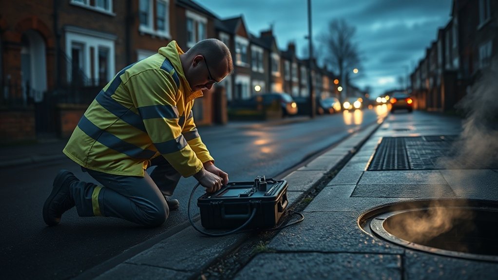No-dig underground leak detection equipment in Kentish Town